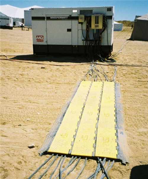沙漠使用护线宝牌5C30线槽板实例